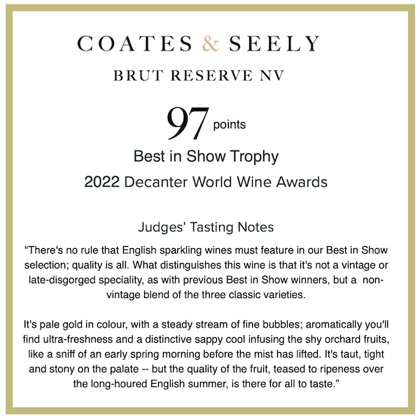 Coates & Seely Tasting Notes 2021